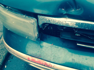 I REALLY hope they hit a red car.
